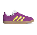 adidas Gazelle Purple & Neon Yellow Sneakers with Gum Sole