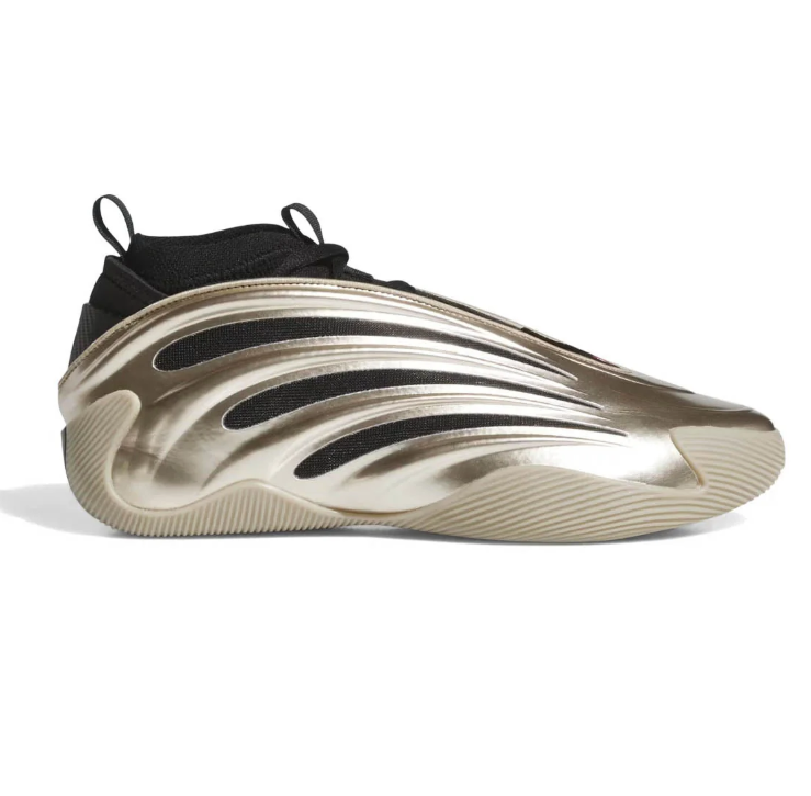 adidas Harden Vol. 9 Metallic Gold & Black Sneakers