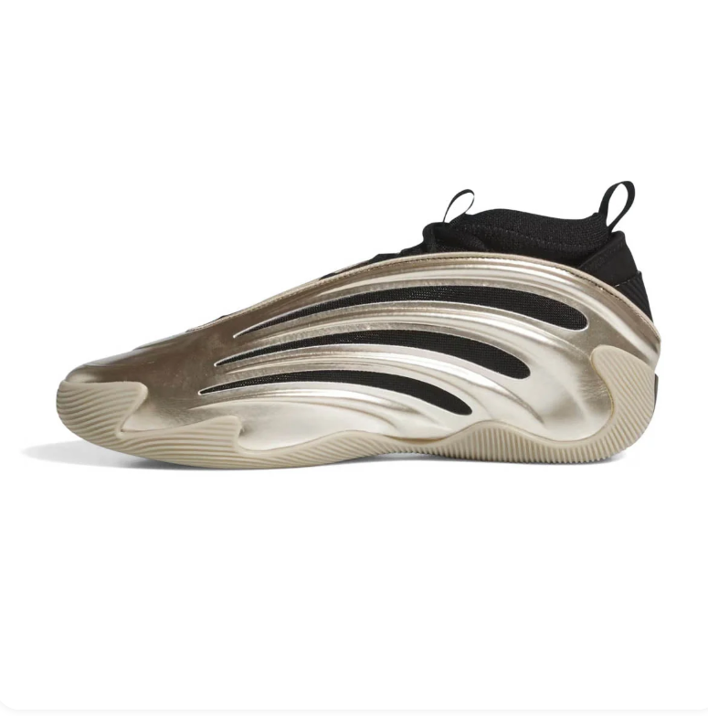 adidas Harden Vol. 9 Metallic Gold & Black Sneakers