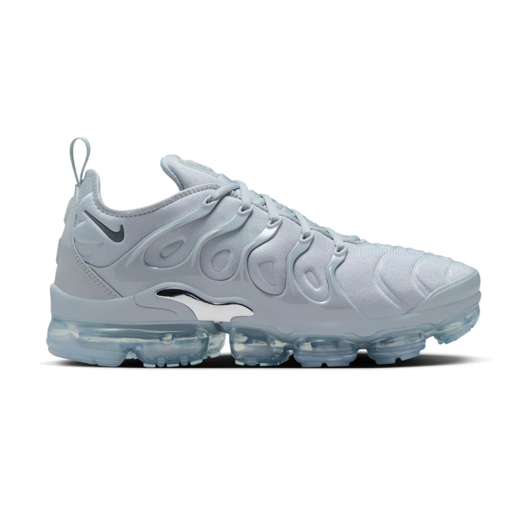 Nike Air VaporMax Plus Light Gray Sneakers with Translucent Sole