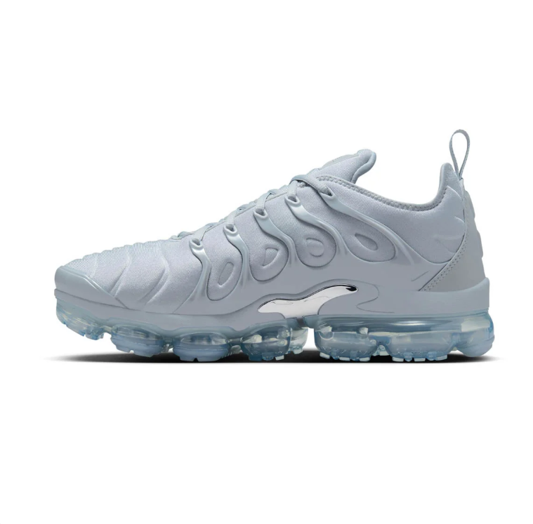 Nike Air VaporMax Plus Light Gray Sneakers with Translucent Sole