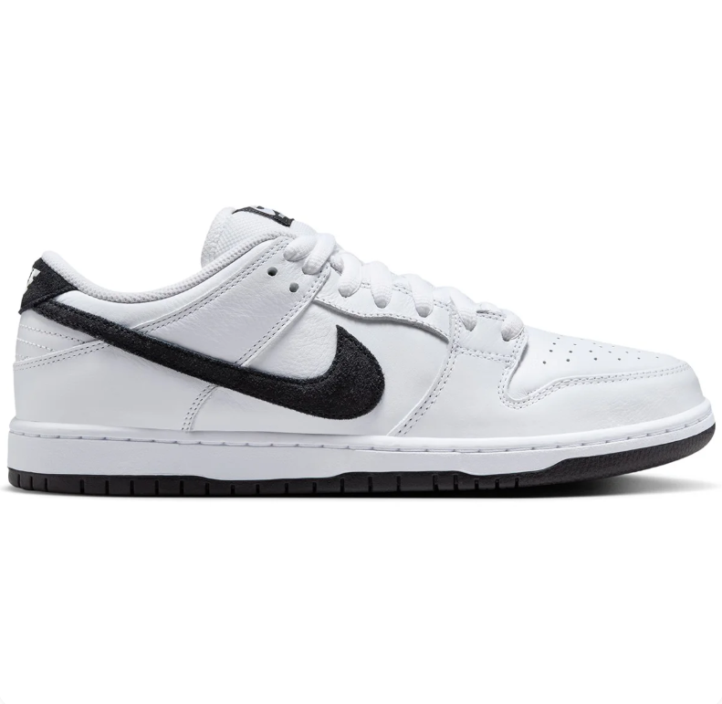 Nike SB Dunk Low Pro White & Black Sneakers