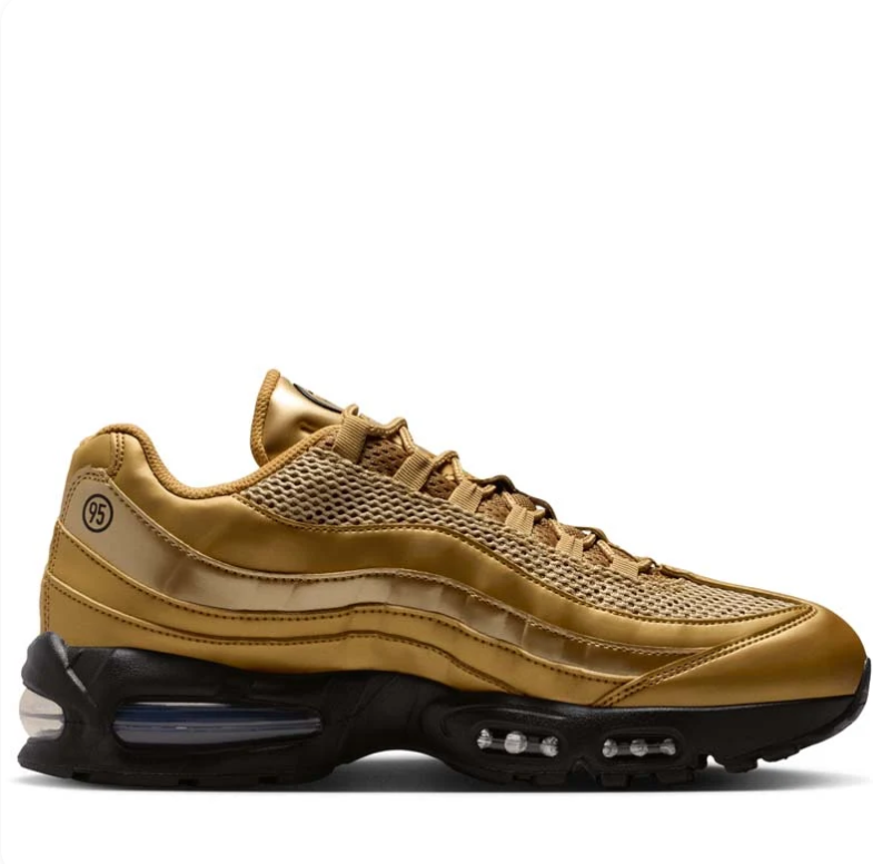 Nike Air Max 95 Metallic Gold & Black Sneakers