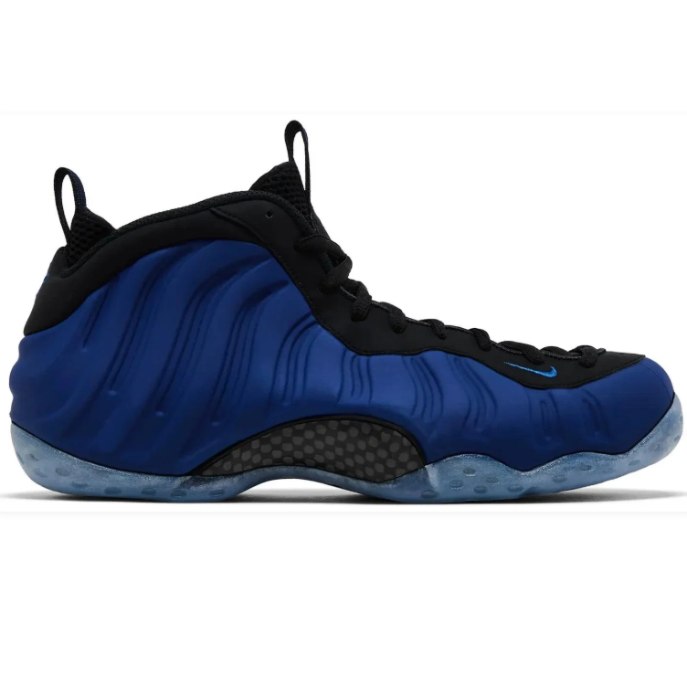 Nike Air Foamposite One Blue & Black Sneakers with Icy Blue Sole