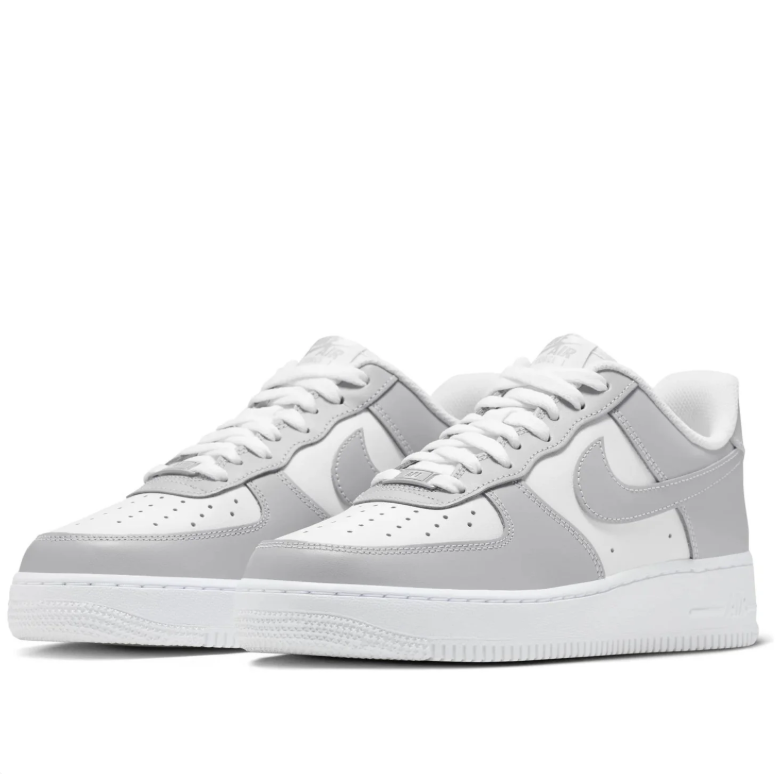 Nike Air Force 1 Low White & Light Gray Sneakers