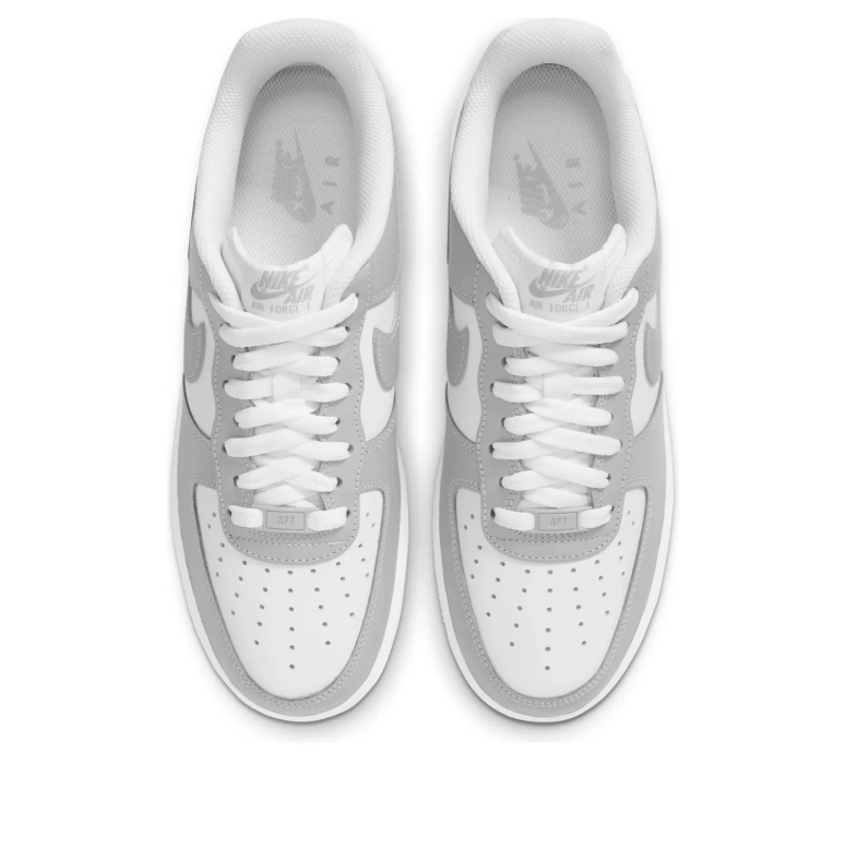 Nike Air Force 1 Low White & Light Gray Sneakers
