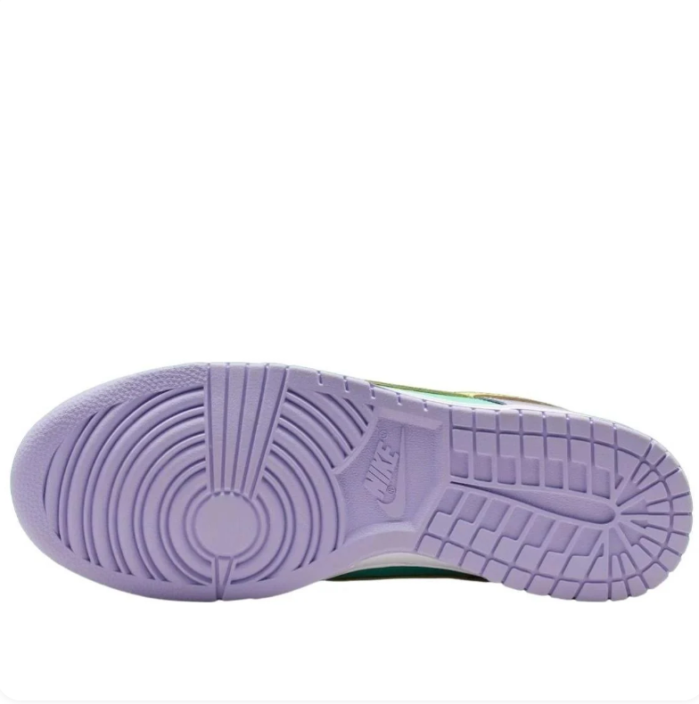 Nike Dunk Low Pastel Mint, Yellow & Lavender Sneakers