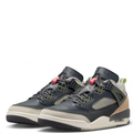 Air Jordan Spizike Low Black & Tan Sneakers with Olive and Coral Accents