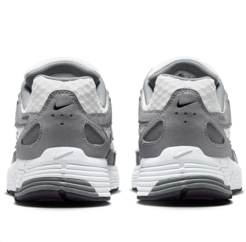Nike P-6000 Gray & White Sneakers with Black Swoosh