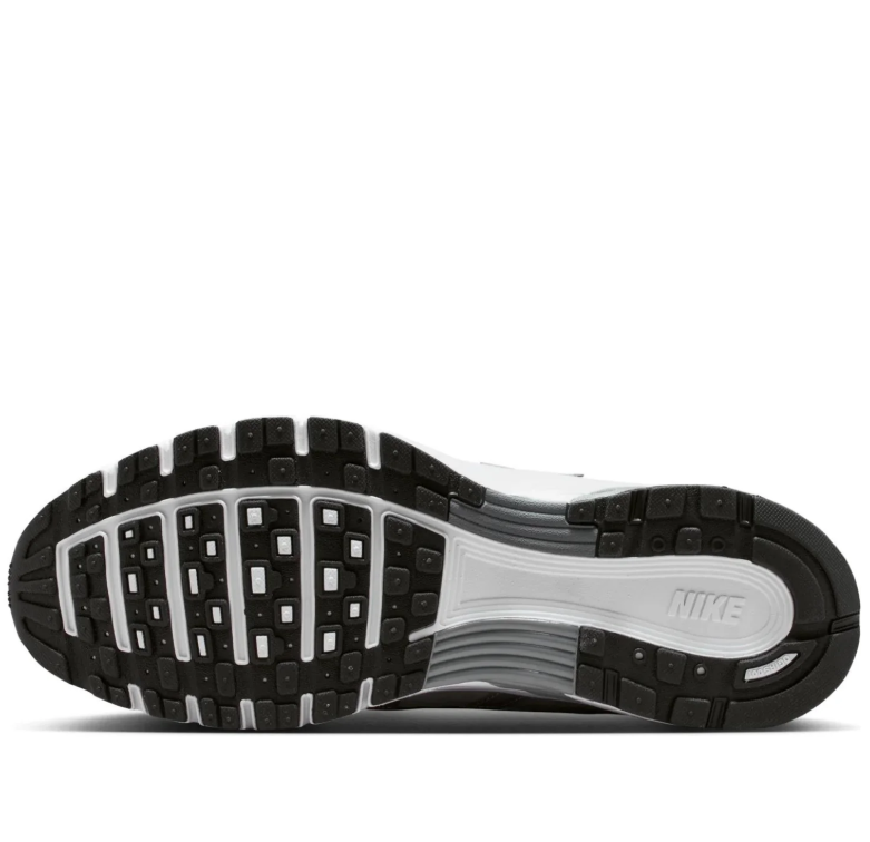 Nike P-6000 Gray & White Sneakers with Black Swoosh
