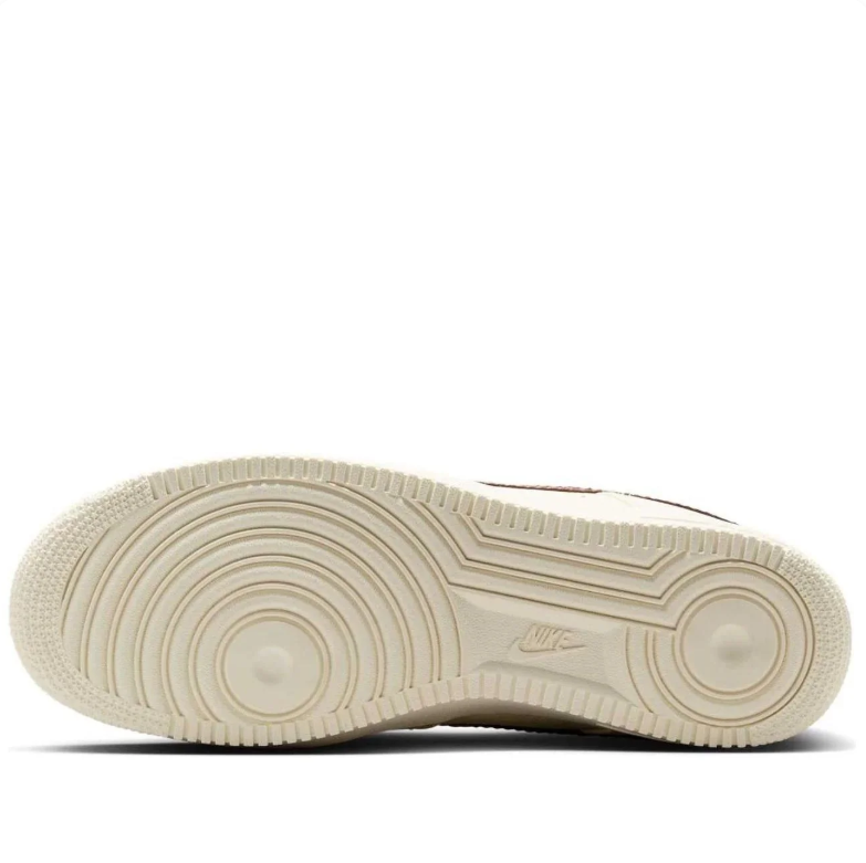 Nike Air Force 1 Low Cream & Dark Brown Sneakers