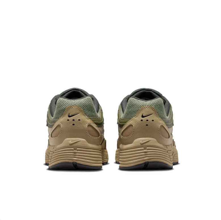 Nike Olive & Khaki Low-Top Sneakers with Black Swoosh