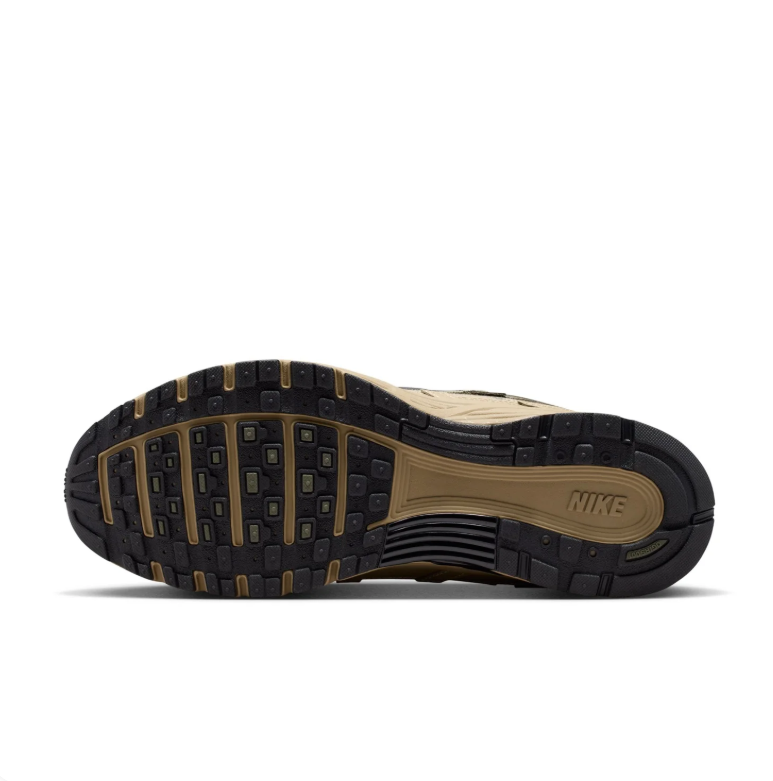 Nike Olive & Khaki Low-Top Sneakers with Black Swoosh