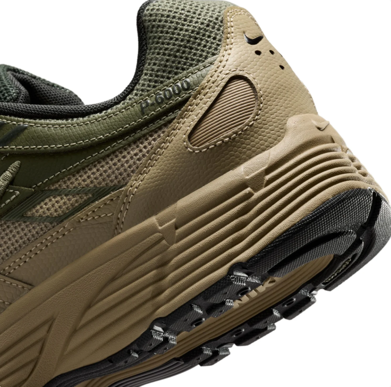 Nike Olive & Khaki Low-Top Sneakers with Black Swoosh