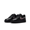 Nike Air Force 1 Low Black Sneakers with Leopard-Print Swoosh